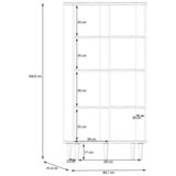 Zandiara Vitrina Calasetta, Barva Hrasta | Shoptok.si