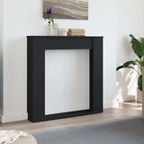 vidaXL Okvir za kamin črna 100x20x100 cm inženirski les | Shoptok.si