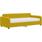  Dnevni krevet s madracem žuti 90 x 200 cm baršunasti | shoptok.hr