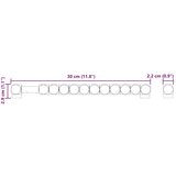  Število nogometnih miz 2 pcs Črna 30 x 2,2 x 2,9 cm Plastika, (5000120219) | Shoptok.si