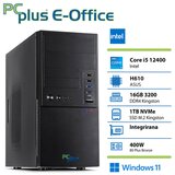 PCPLUS e-office i5-12400 16gb 1tb nvme ssd windows 11 home tipkovnica miška namizni računalnik | Shoptok.si