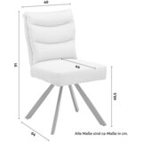Bessagi Home Stol Fina, Bež, Rebrasti Žamet | Shoptok.si