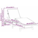 Ležaljka 2 pcs Bež 200 x 67 x 84 cm Čvrsto drvo akacije | shoptok.hr