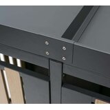 Westman - Spremište za 2 kante za smeće s krovom za biljke Planta | 2x240L | 84x134x124 cm - BRANDED IN GERMANY | shoptok.hr