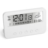 Venisymlis Digitalna Lcd Potovalna Budilka Osvetlitev Ozadja Čas Koledar Temperatura Časovnik Z Načinom Dremeža, Svetlobna Baterija Za Pisarno V Spalnici, (22059991) Cene