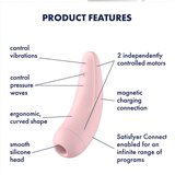 Satisfyer vibrator Curvy 2+, ružičasti | shoptok.hr