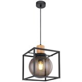 Candellux Lighting Črna viseča svetilka 19x19 cm Retro 2 - Candellux Lighting Cene