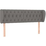  Uzglavlje s ušima tamnosivi 147x23x78/88 cm od tkanine | shoptok.hr