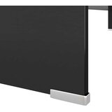  Stalak za TV /Monitor Prozirno Staklo Crni 110x30x13 cm | shoptok.hr