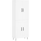  Visoka komoda bijela 69,5x34x180 cm konstruirano drvo | shoptok.hr