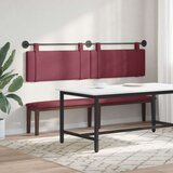  Držeće uzglavlje Zidne Vinska crvena 210 x 55 x 5 cm tkanina - boja crnog vina 200 cm bez LED svjetla | shoptok.hr