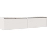  Zidni ormarići 2 kom bijeli 80 x 30 x 35 cm od masivne borovine | shoptok.hr