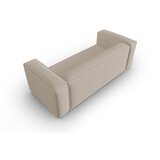 Cosmopolitan Design Bež žametna sedežna garnitura 200 cm Mackay – | Shoptok.si