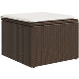 Maison Chic Vrtni stolček - Vrtni stoli z blazino rjav 55x55x37 cm poli ratan JS826, (21878412) Cene