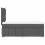  Krevet s oprugama i madracem tamnosivi 90 x 190 cm od tkanine | shoptok.hr