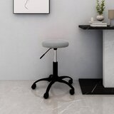 Maison Chic Vrtljiv pisarniški stol - računalniški stol svetlo siv žamet, (21784296) | Shoptok.si