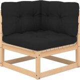 vidaXL Kutna vrtna sofa s antracit jastucima od masivne borovine | shoptok.hr