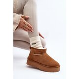 Boto Fashionable Suede Low Snow Boots Camel Nucca | shoptok.hr