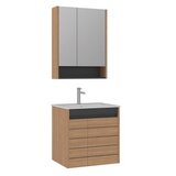 Hanah home Kupatilski ormarić sa umivaonikom i ogledalom (2 komada) Ricato 60 279 | Eponuda.com