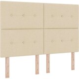 Box Spring postelja z vzmetnico kremna 140x200 cm tkanina, (22049968) | Shoptok.si