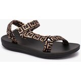 Resti Black and brown women's sports sandals with print Iberifa | Eponuda.ba