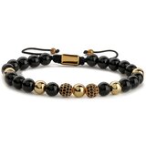 IZMAEL Zapestnica ER-34438 - Črna / Zlata 2 | Shoptok.si