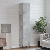  Visoka komoda siva betona 34 5x34x180 cm od konstruiranog drva | shoptok.hr