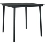  5-dijelni vrtni blagovaonski set s jastucima crni | shoptok.hr