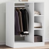 vidaXL Garderobna omara bela 77x48x102 cm iverna plošča | Shoptok.si