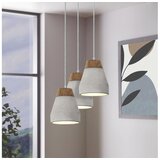 Eglo tarega 3, e27, beton optika/smeđa | Eponuda.com