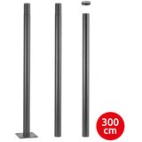  Brilagi - Metalna šipka za stub spoljnog osvetljenja 3 m, prečnik stuba 58 mm, siva | Eponuda.com