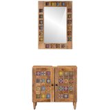  Set namještaja za kupaonicu 2 pcs Prirodna Čvrsto drvo manga | shoptok.hr