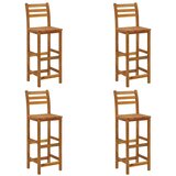  5-dijelni vrtni barski set od masivnog bagremovog drva Smeđa 60 cm table length | shoptok.hr