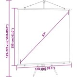  Projekcijsko platno s tronošcem 57 1 : 1 | shoptok.hr