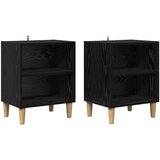 Ormarić za krevet 2 pcs Crni hrast 40 x 30 x 50 cm | shoptok.hr