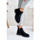 S. BARSKI Suede Low Ankle Boots With Flat Heel Insulated D&A | shoptok.hr