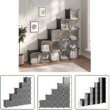 The Living Store Kockasti organizator za pohranu s 15 kocki crni PP Cijene