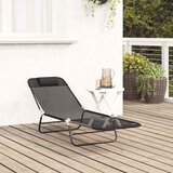  Sklopiva ležaljka za sunčanje Crna 182 x 55 x 85,5 cm Tekstilen | shoptok.hr