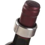 IZMAEL Kovinski ovratnik proti kapljanju na steklenico vina - Srebrna | Shoptok.si