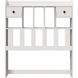  Vzglavje s predelki bela 75 cm trdna borovina, (21532741) | Shoptok.si