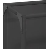  Stalak za drva crni 25x25x60 cm Hladno valjani čelik | shoptok.hr