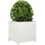  Vrtna sadilica bijela 50 x 50 x 50 cm čelična | Eponuda.com