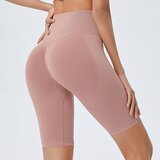 INF Brezšivne športne kratke hlače z visokim pasom za ženske Pink L, (21872566) | Shoptok.si