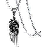 Ogrlica SI-33481 Wings - Srebrna KP33481 | shoptok.hr
