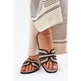 Boto Flat Ladies Slippers With Bow Beige Tobin | Shoptok.si