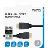 Ultra High Speed HDMI Kabel, 8K@60Hz, 4K UHD@120Hz, 1m, Crni