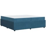  Okvir kreveta s madracem s madracem Plava 200 x 200 cm Baršun | shoptok.hr