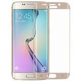  Zaščitno kaljeno steklo Full Face za Samsung Galaxy S6 Edge - zlato Cene
