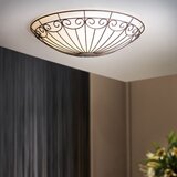 Eglo colti plafonjera/2, e27x2, ø 350, smeđa/antik, belo staklo, | Eponuda.com
