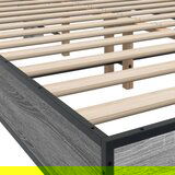  Okvir za krevet boja hrasta 140x190cm konstruirano drvo i metal | shoptok.hr